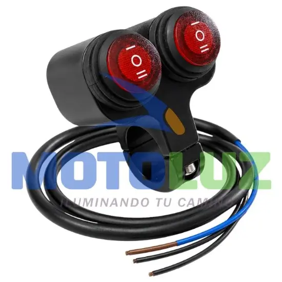 INTERRUPTOR DOBLE 3 GOLPES ALUMINIO C713