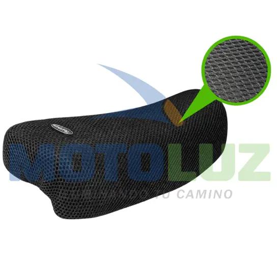 MALLA DE ASIENTO PARA MOTO LINEAL (HUECO GRANDE,NEGRO)