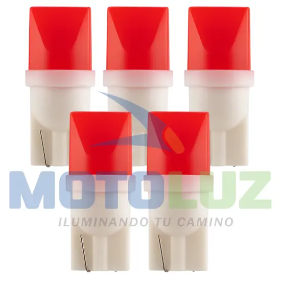 FOCO LAGRIMA T10 3D ROJO